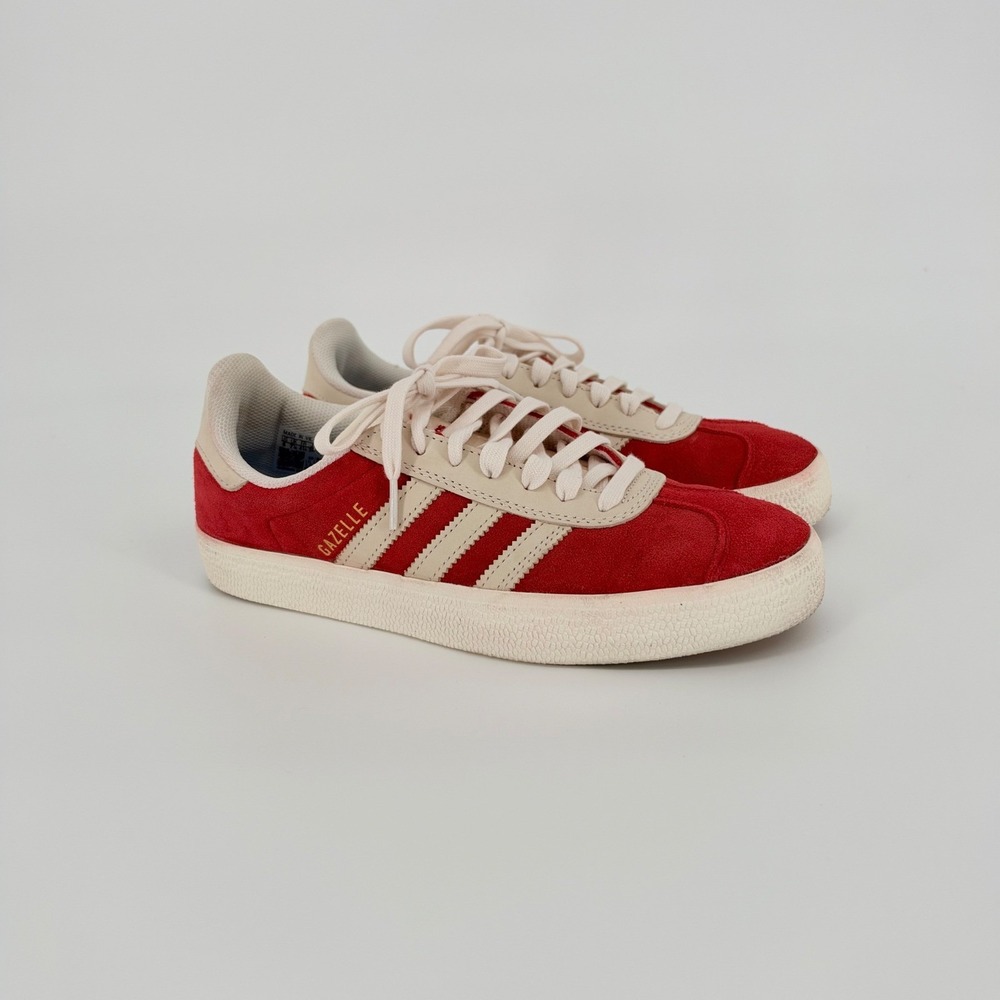 Adidas Gazelle ADV Sneakers Womens 8 Red Suede Skateboard Retro Terrace Shoes